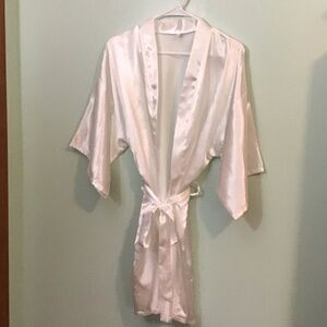 Luxurious Satin White Robe